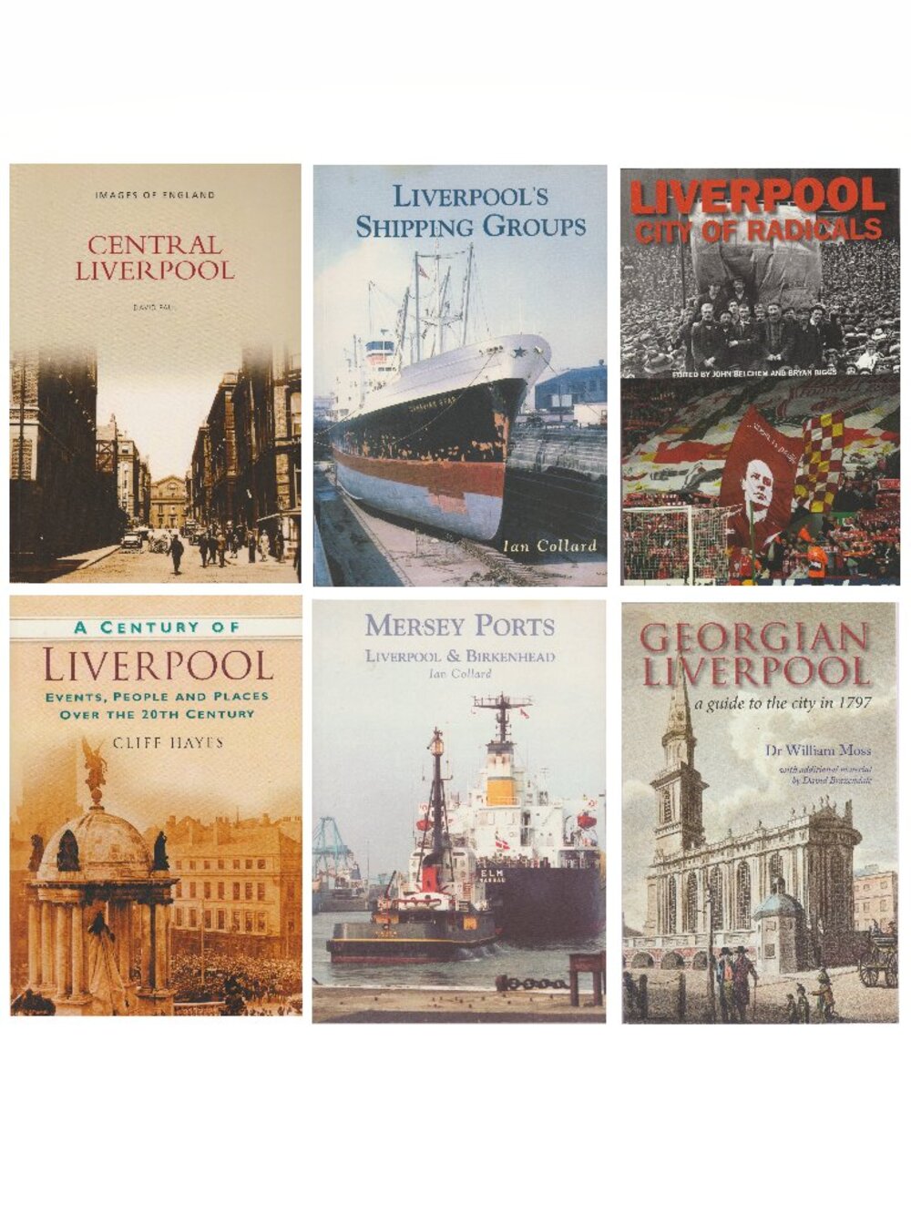 Liverpool England UK History Culture Politics Ships, Book Bundle of Six Books